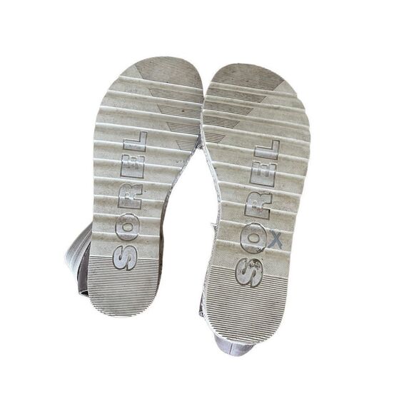 Sorel Womens Tan Khaki Open Toe Ella II Gore Criss Cross Strap Sandals Size 10 - Picture 4 of 11